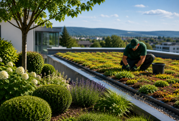 Gartenpflege und Gründachpflege